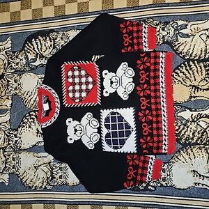 Freeze Frame vintage kids sweater 8/10 acrylic teddy bear heart deign knitwear